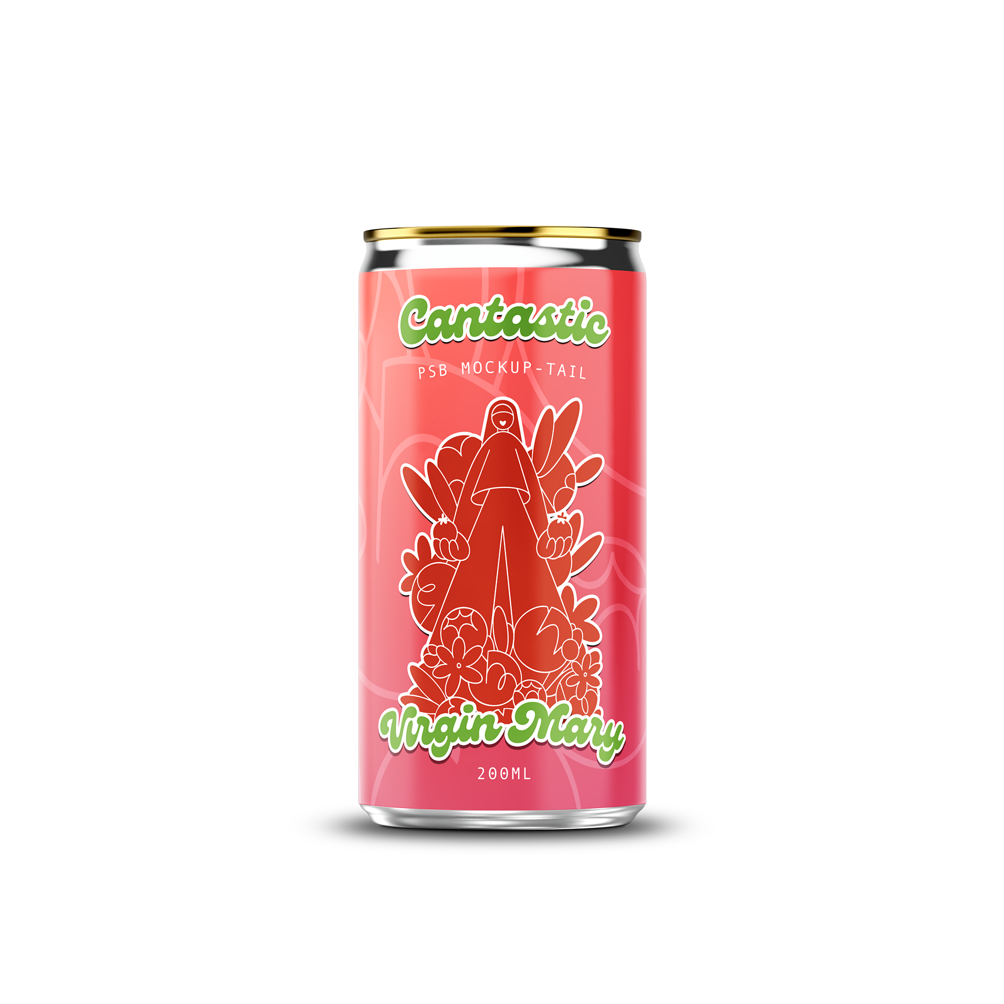 200ml Slim Can Template (PSB)